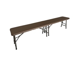 Plastová lavice imitace RATTANU